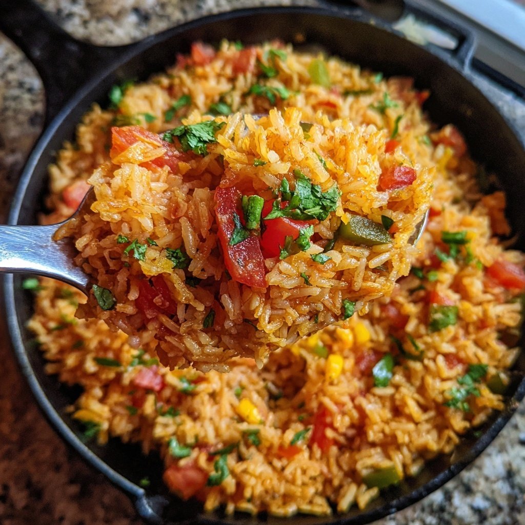 Mexican Red Rice Skillet Dish