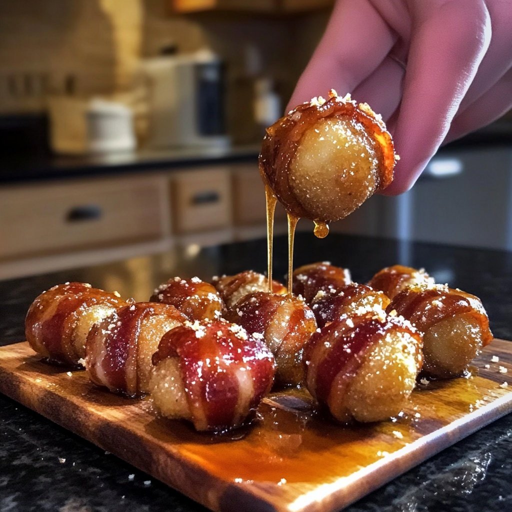 Bacon-Wrapped Chestnut Bites