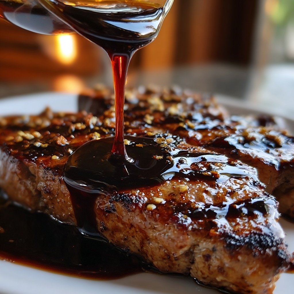Garlic Balsamic Glaze for Steak and Chicken​