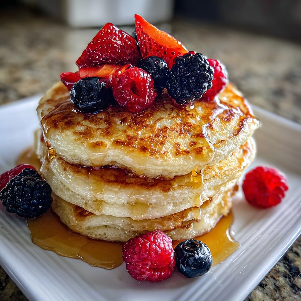 Fluffy Yogurt Pancakes High Protein