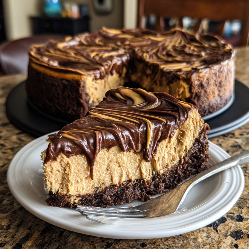 Chocolate Peanut Butter Cheesecake