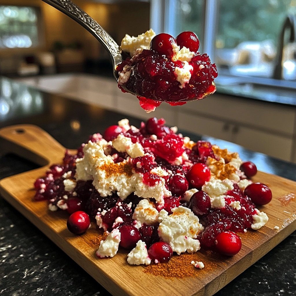 Five-Spice Cranberry Relish with Goat Cheese