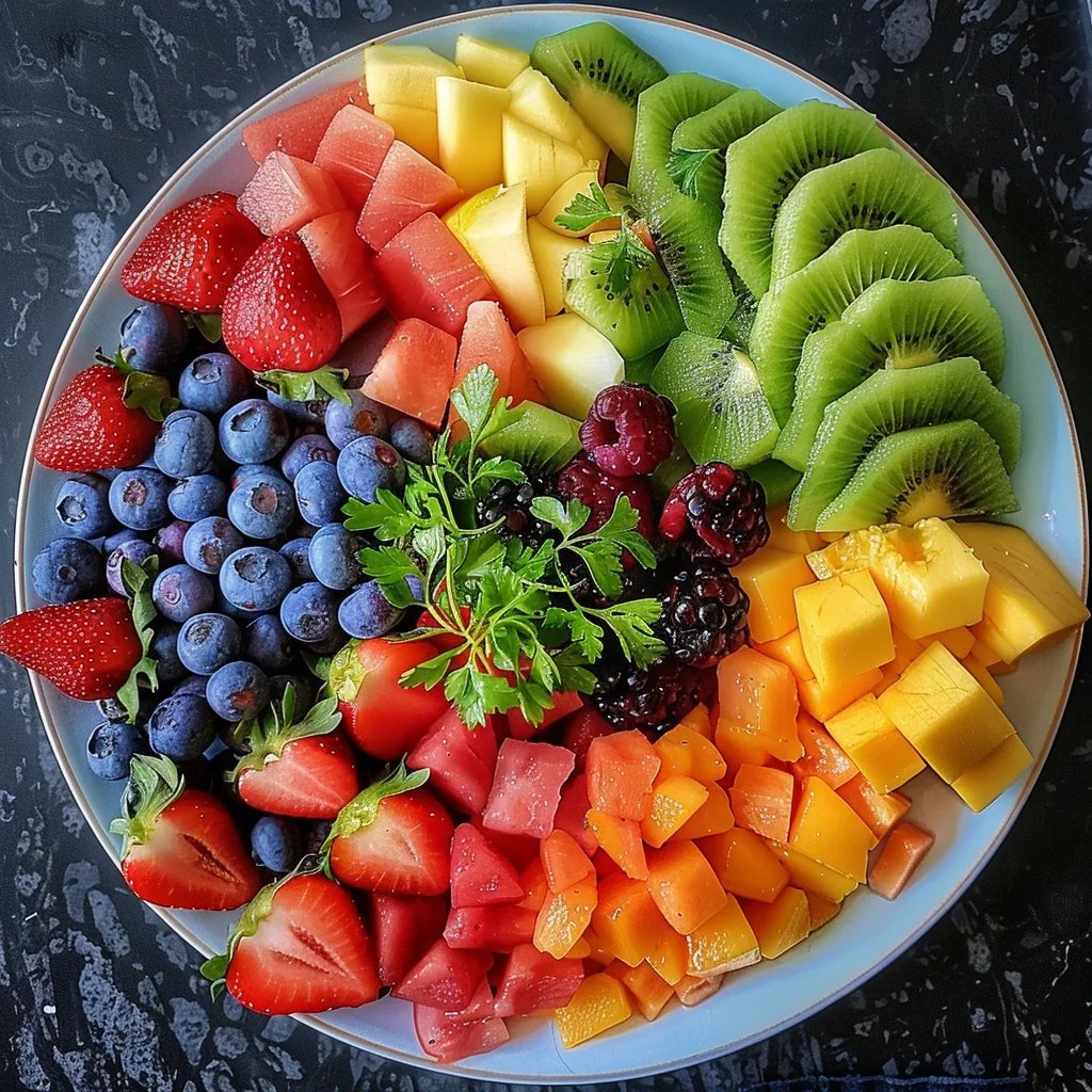 Fruit Flag and Eagle Platter