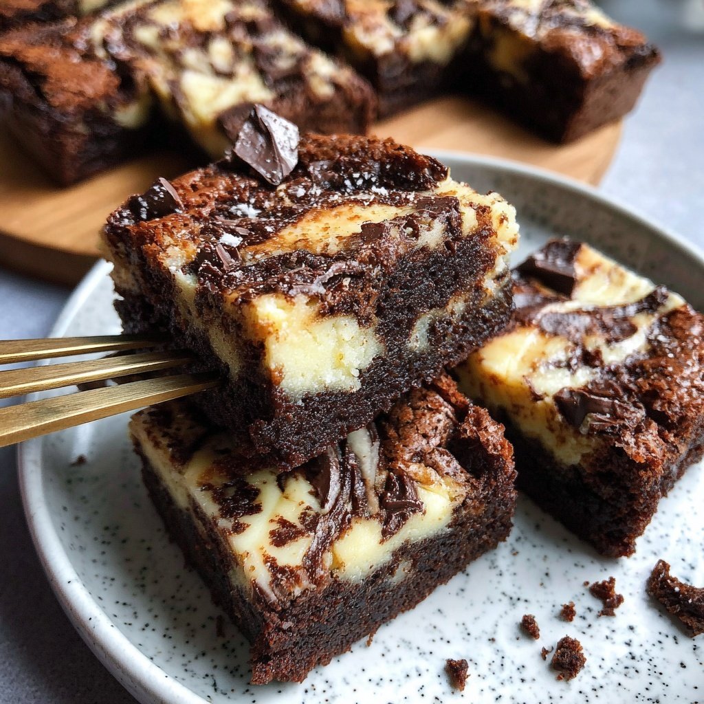 Creamy Cottage Cheese Swirl Brownies
