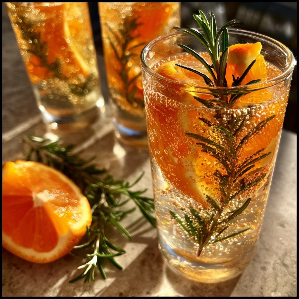 Rosemary Clementine Holiday Spritz
