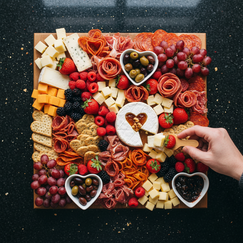 Valentine’s Day Charcuterie Delight