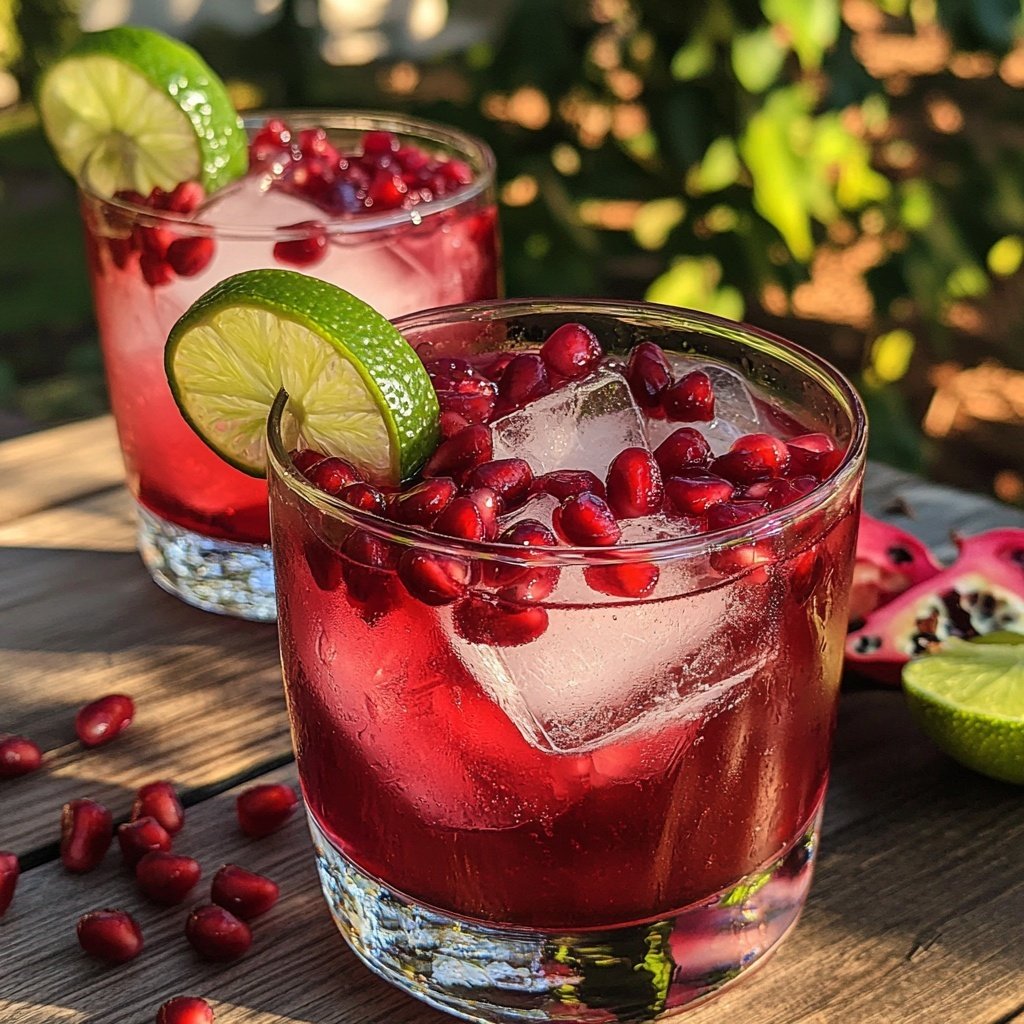 Pomegranate Vodka Gimlet Recipe