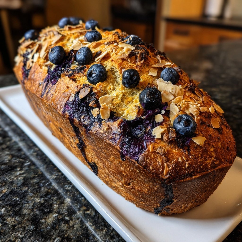 Blueberry Lemon Sourdough with Vanilla Crunch