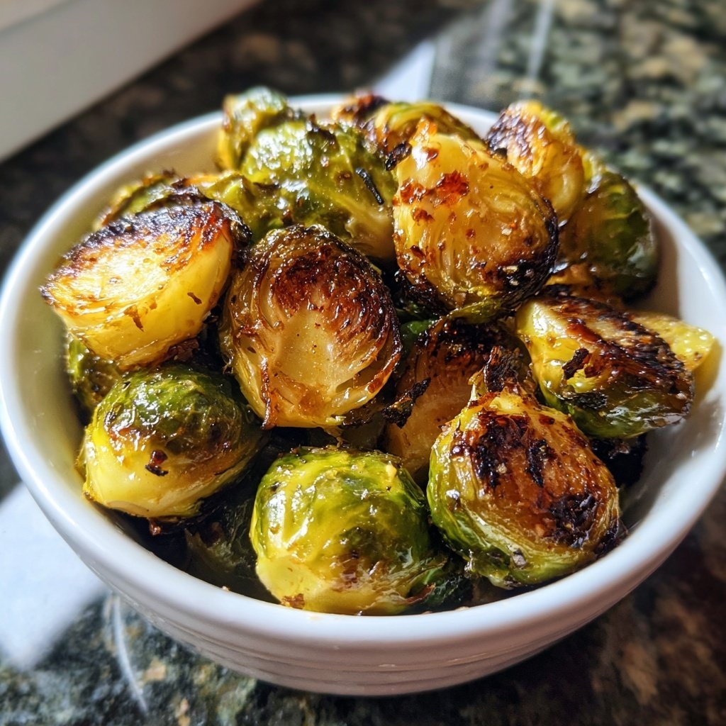 Brussels Sprouts with Pear Glazed