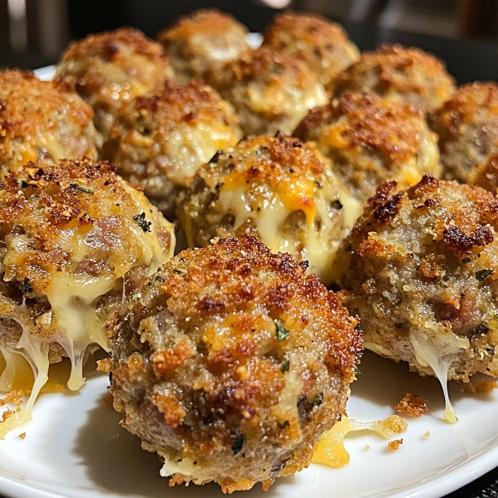 Spicy Stuffing Sausage Balls