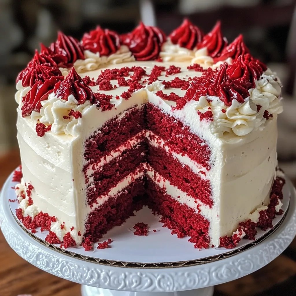 Red Velvet Cake with Extra Icing!