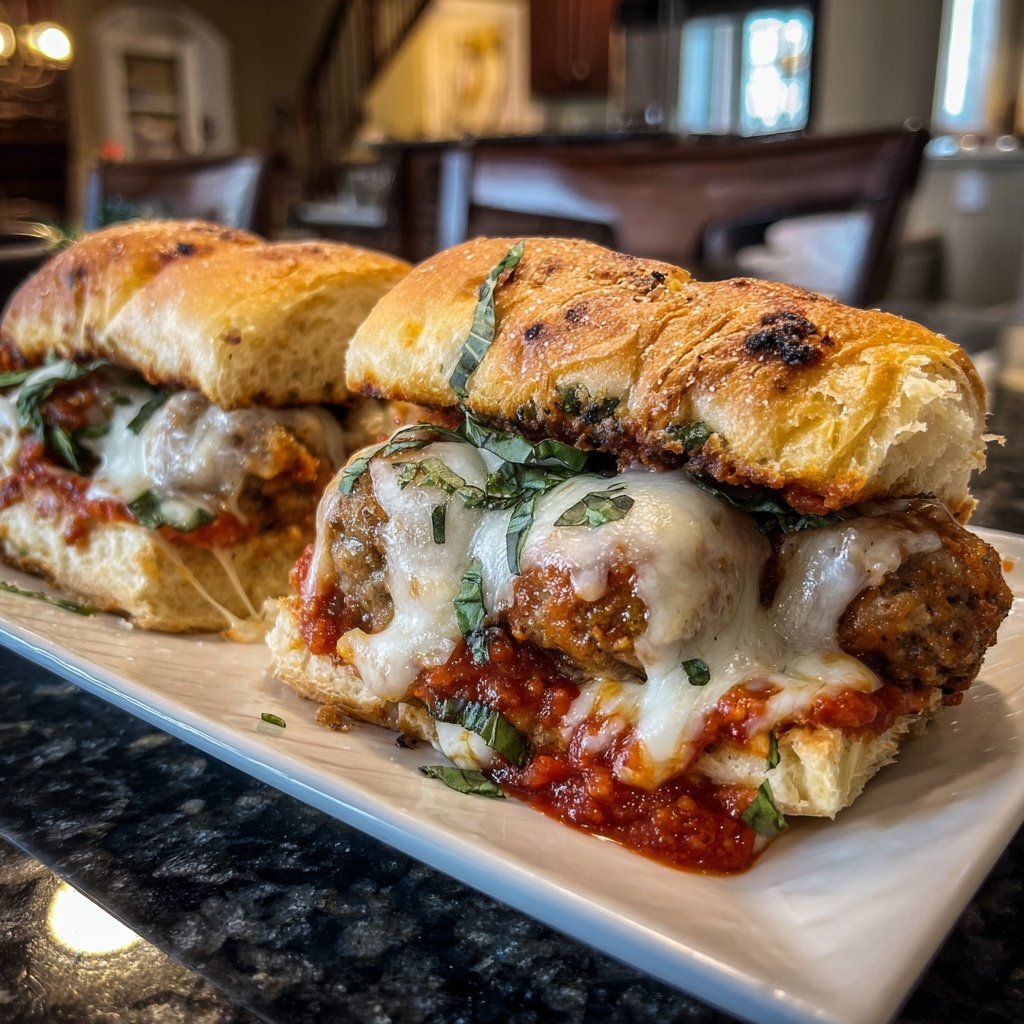 Meatball Sub Sliders with Marinara