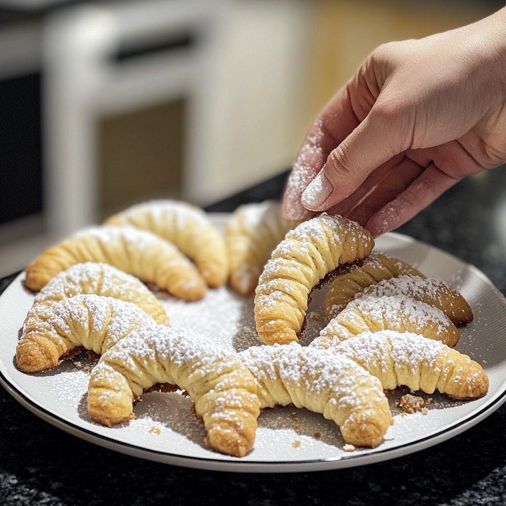 Vanilla Crescent Cookies with Bourbon Vanilla
