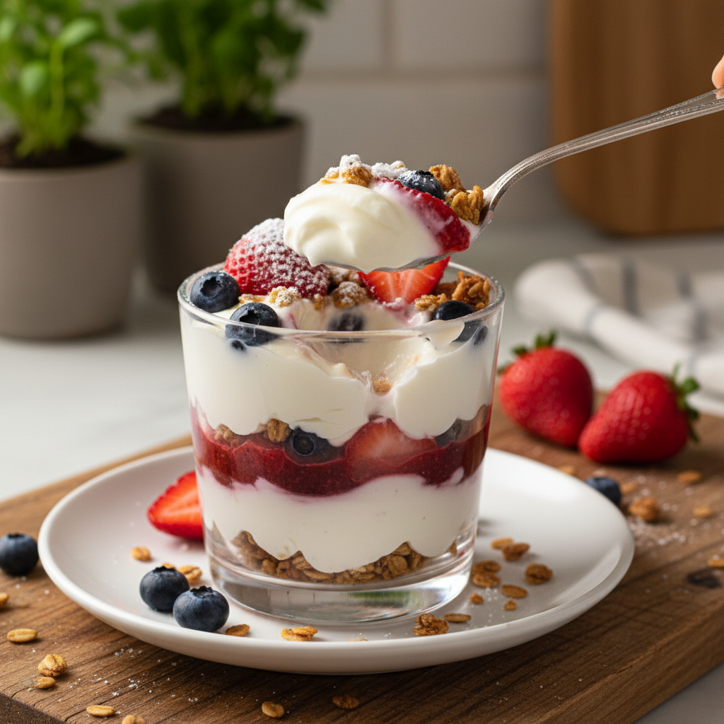 Simple Berry and Yogurt Parfait