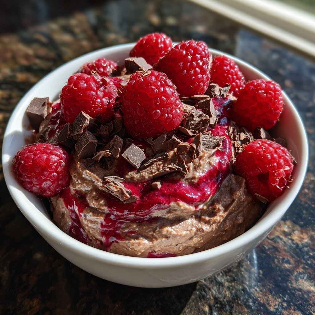 Chocolate Raspberry Overnight Oats