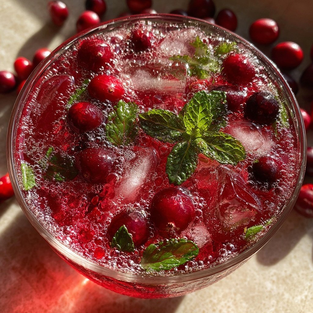 Thanksgiving Cranberry Spritzer
