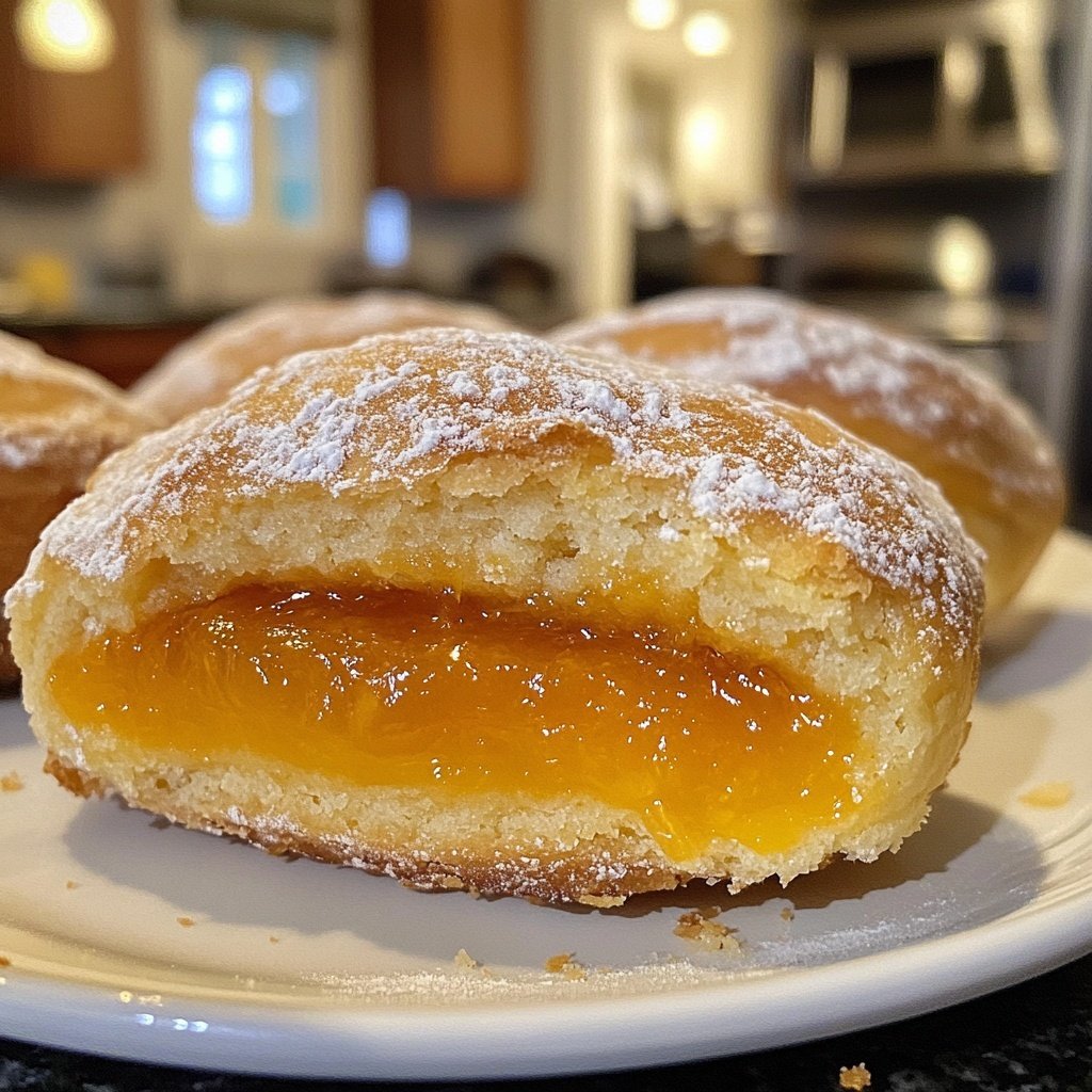 Apricot-Filled Husarenkrapfen