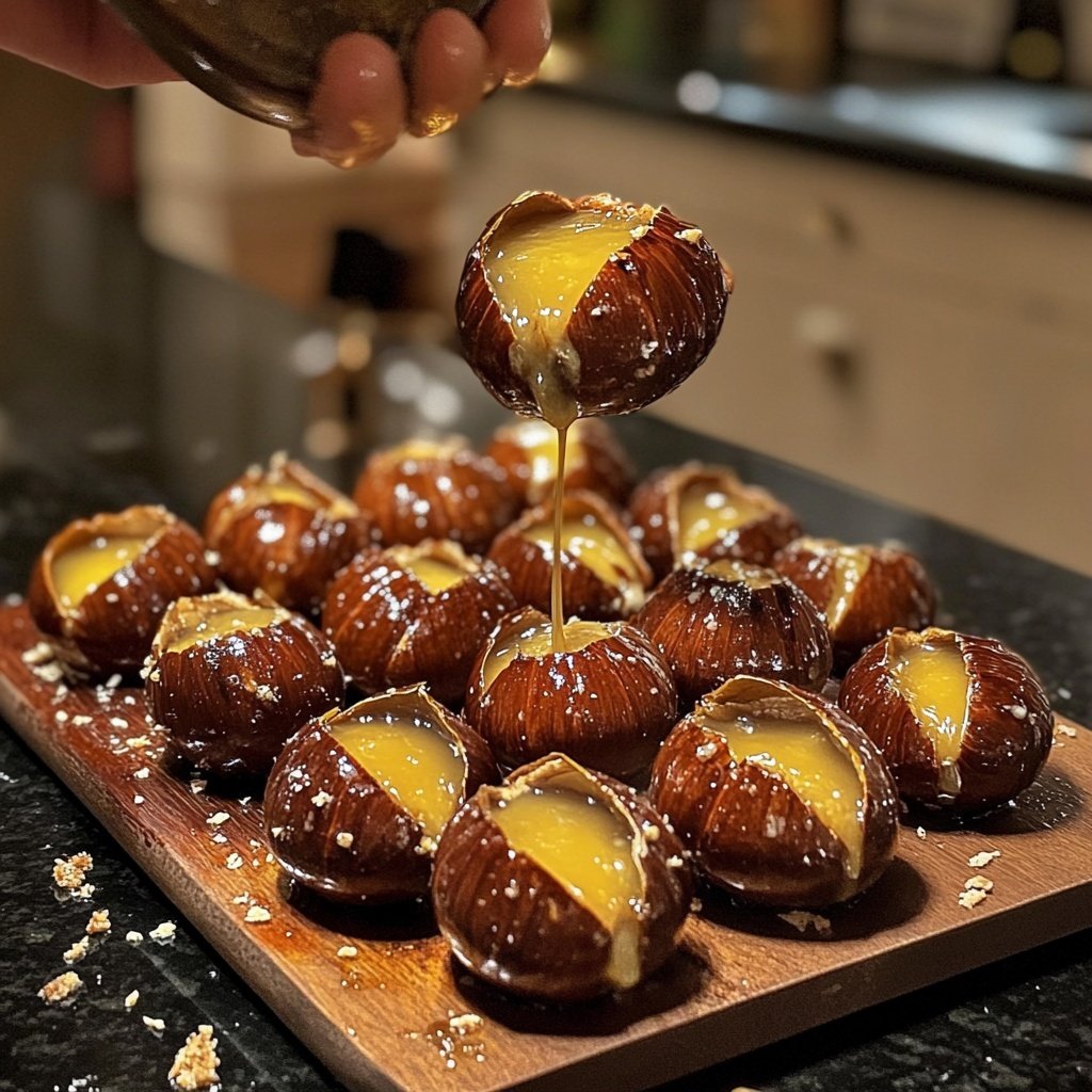 Simple Roasted Chestnuts w/ Butter & Rosemary