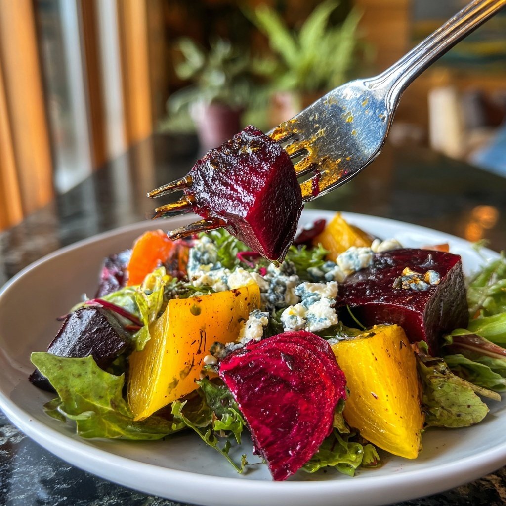 Roasted Beet Goat Cheese Salad
