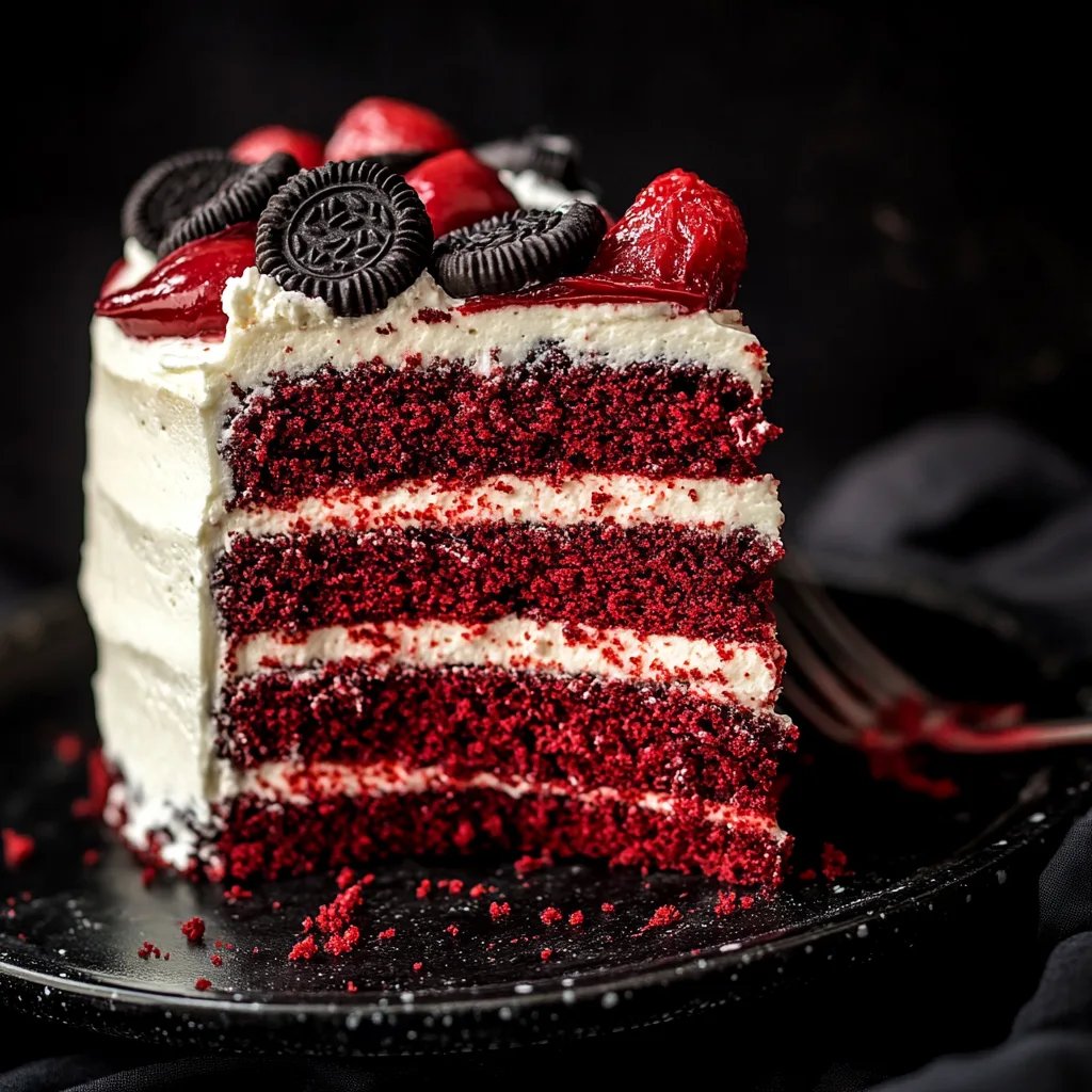Oreo Red Velvet Cake
