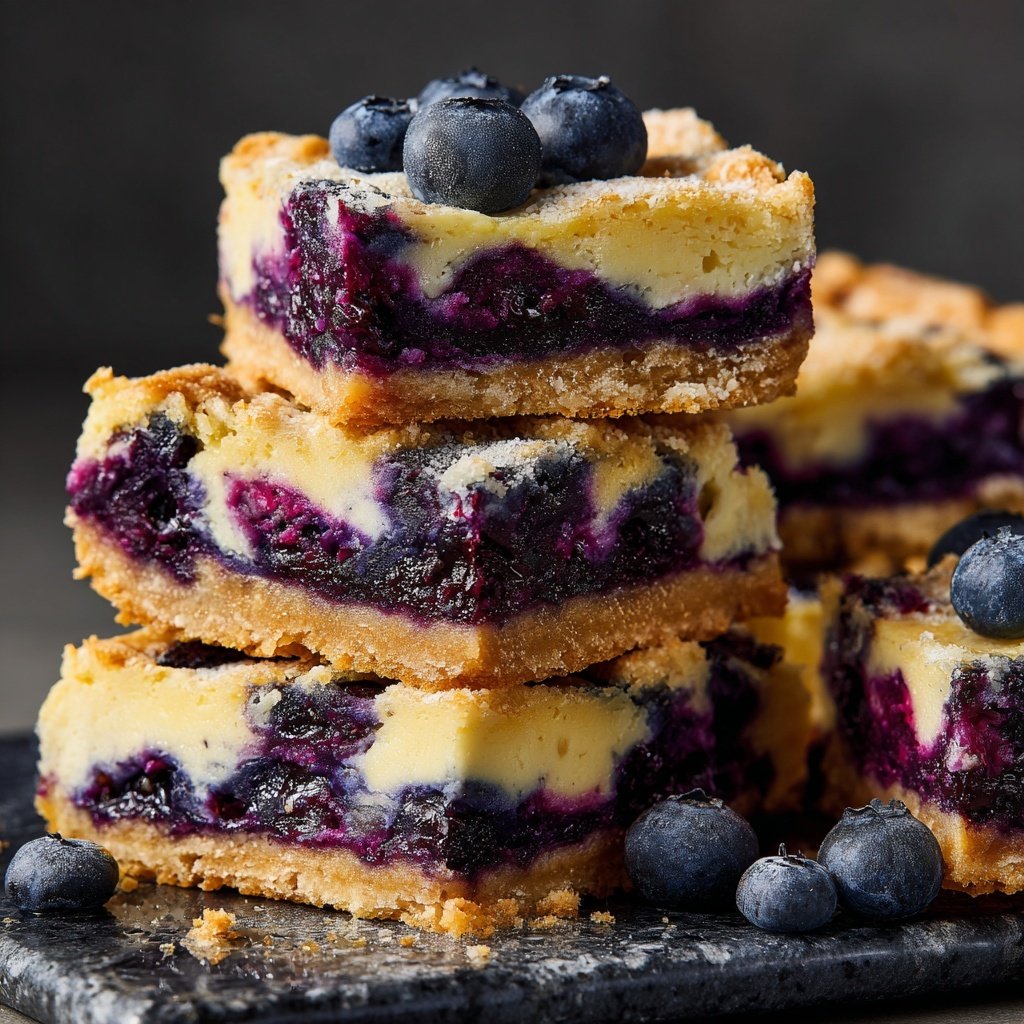 Lemon Blueberry Cheesecake Bars