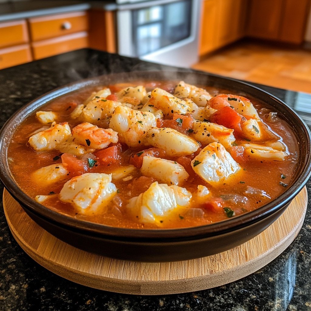 Cioppino Seafood Stew with Tomato Broth