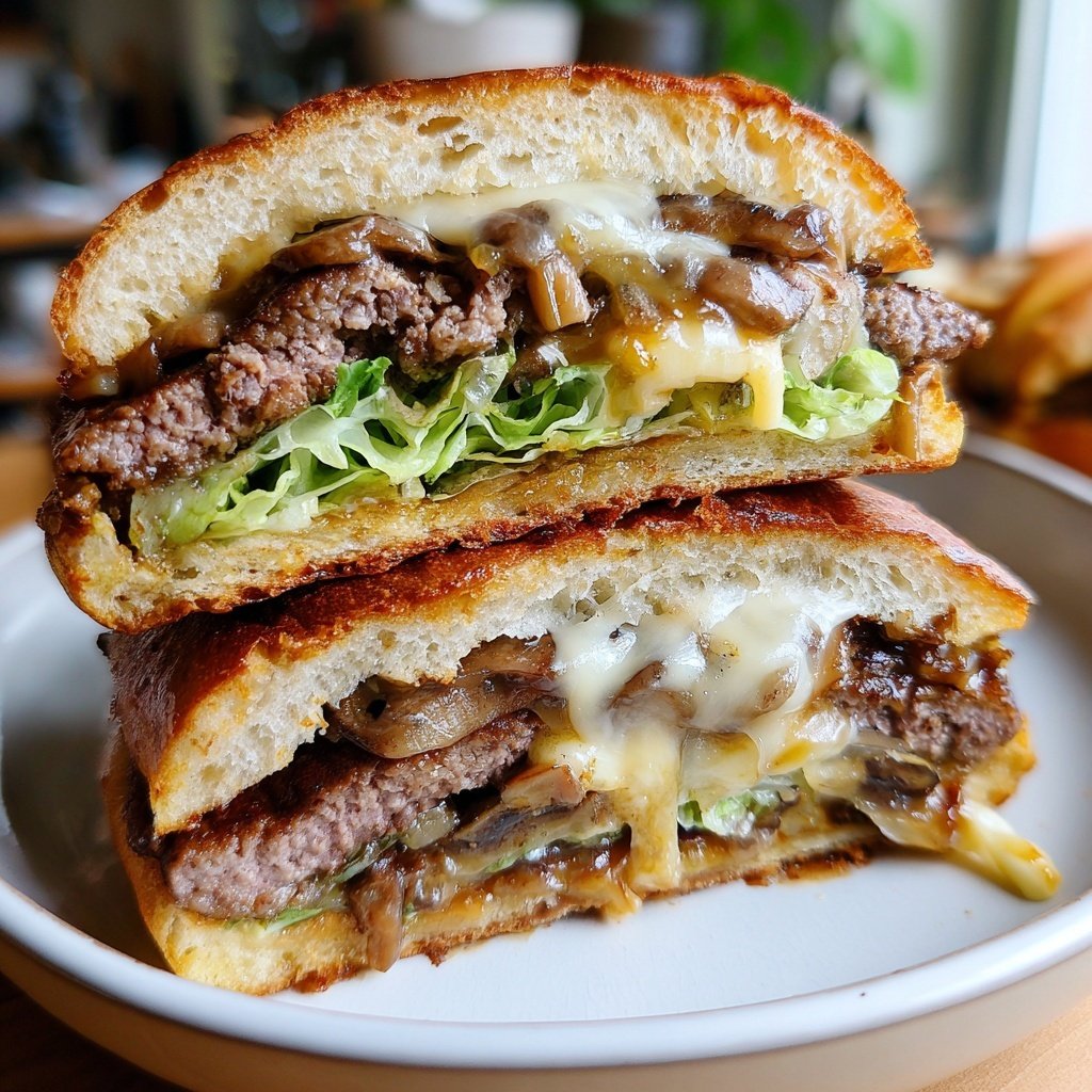 Savory Mushroom Burger Delight
