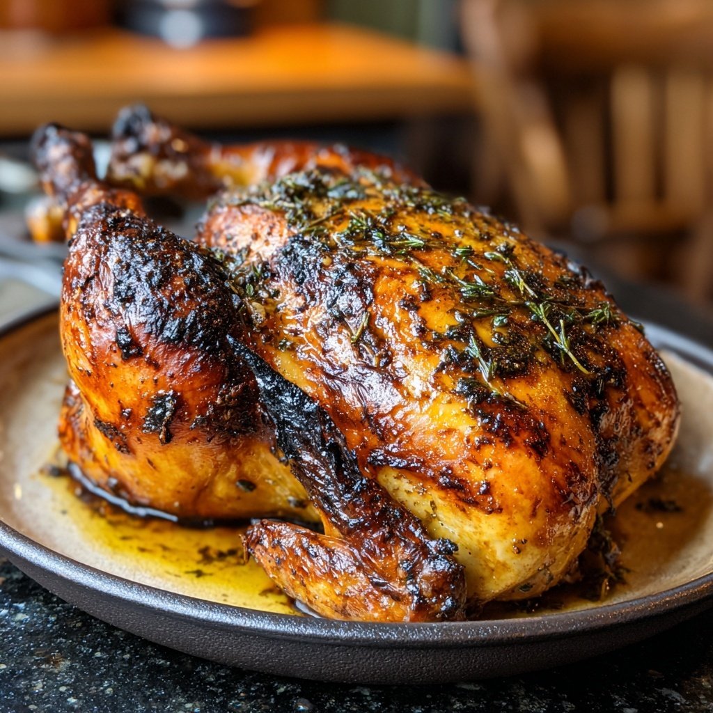 Garlic Butter Roast Chicken