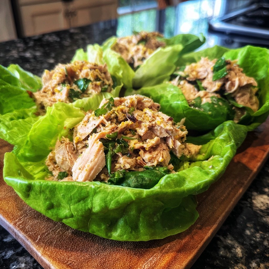 Turkey Spinach Lettuce Wraps
