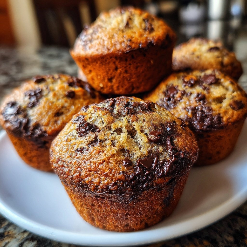 Banana Oatmeal Chocolate Cupcakes