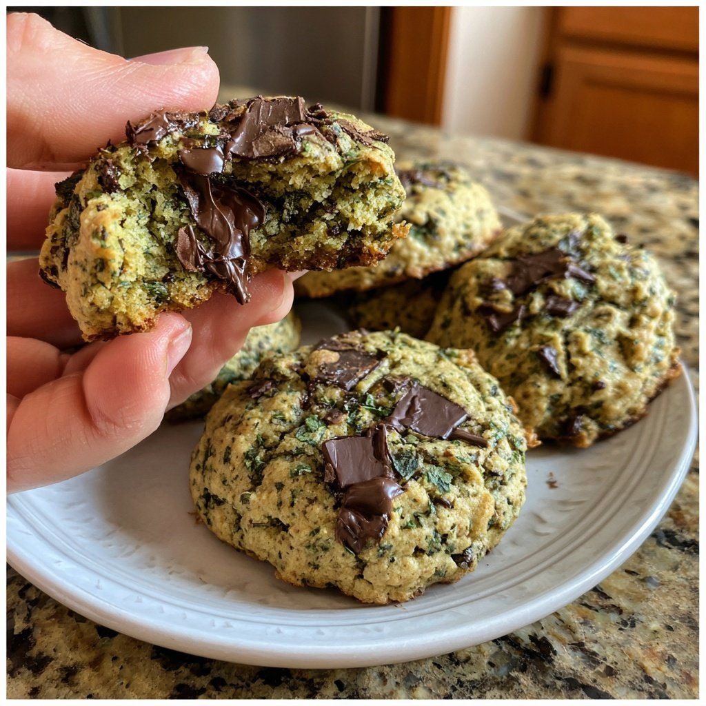 Mint Chocolate Banana Cookies