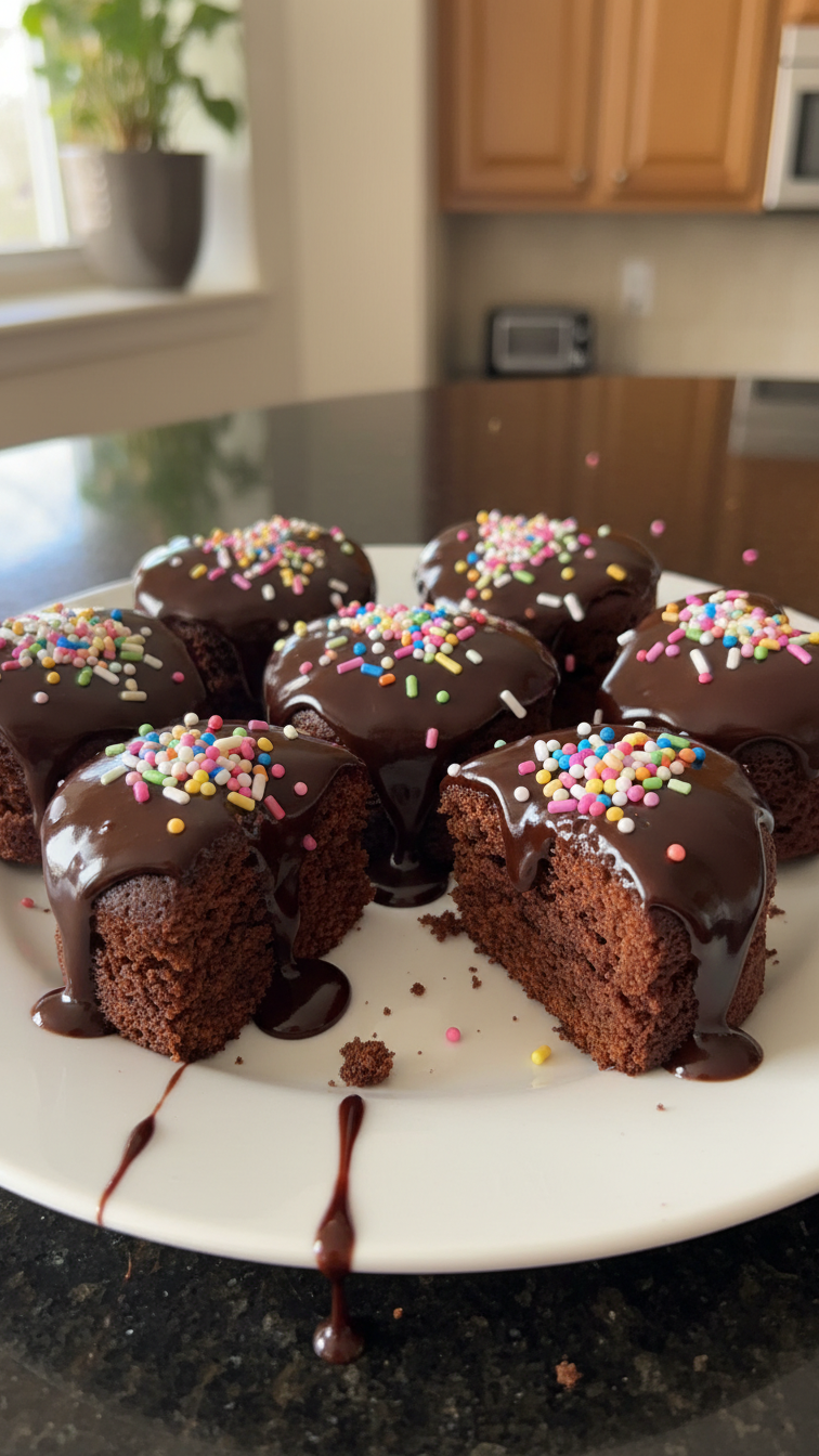 Mini Chocolate Cake Hearts