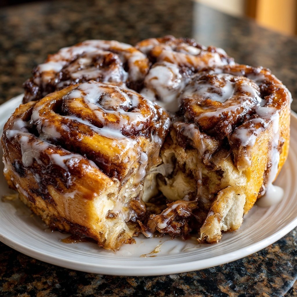 Banana Cinnamon Roll Casserole