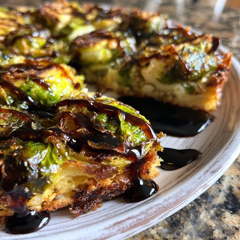 Maple Balsamic Sprout Bake