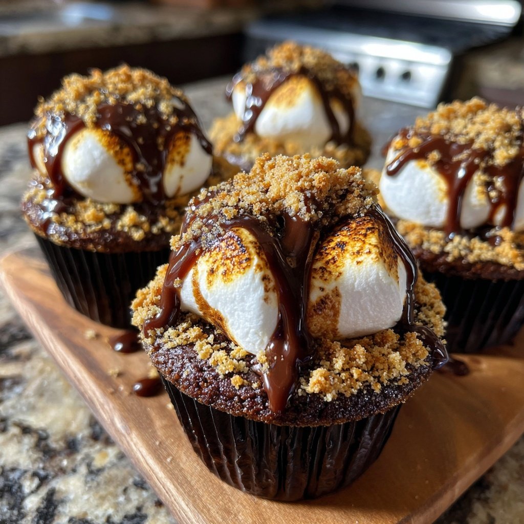 S'mores Chocolate Cupcake Extravaganza