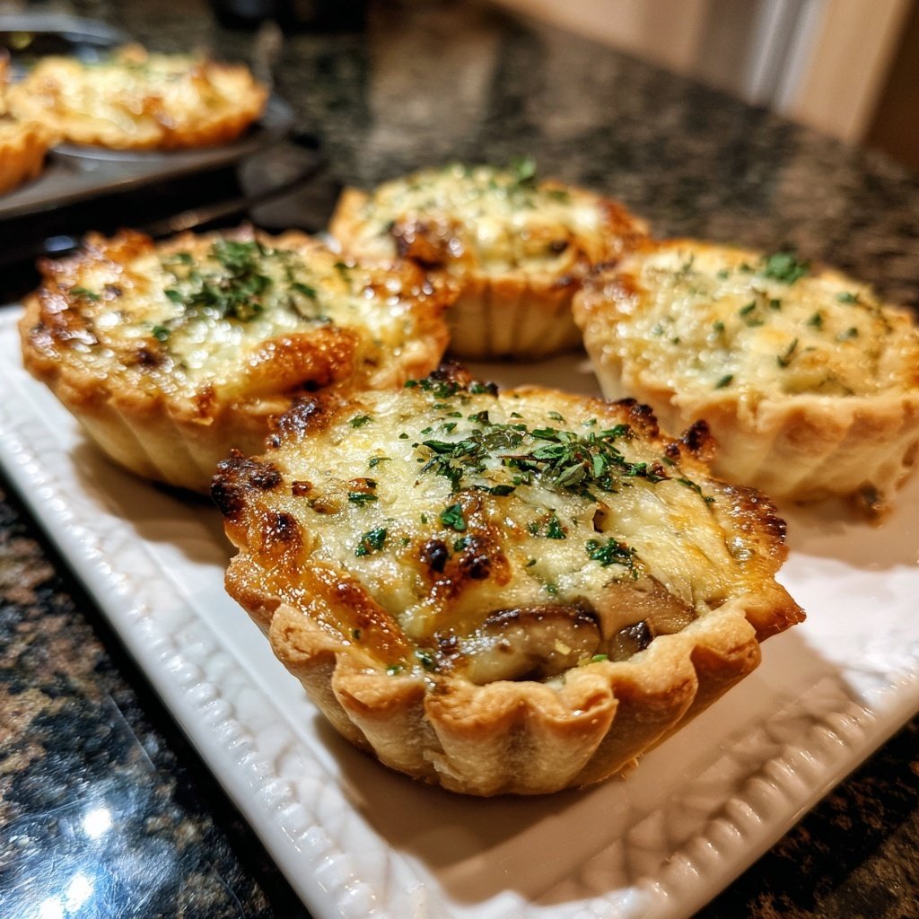 Mushroom Tartlets with Thyme Cream